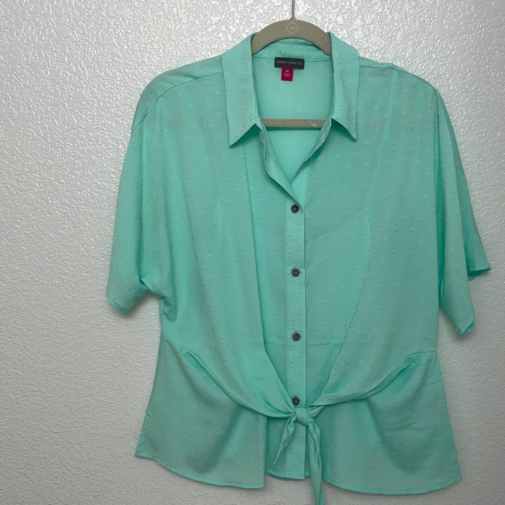 VINCE CAMUTO Turquoise Blouse